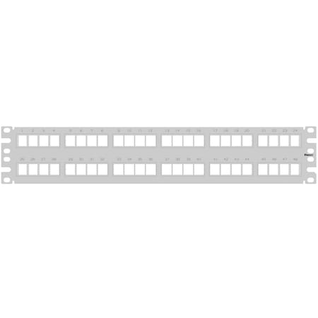 Panduit Modular Patch Panel, Flat, Flush Moun NKPP48FMWH